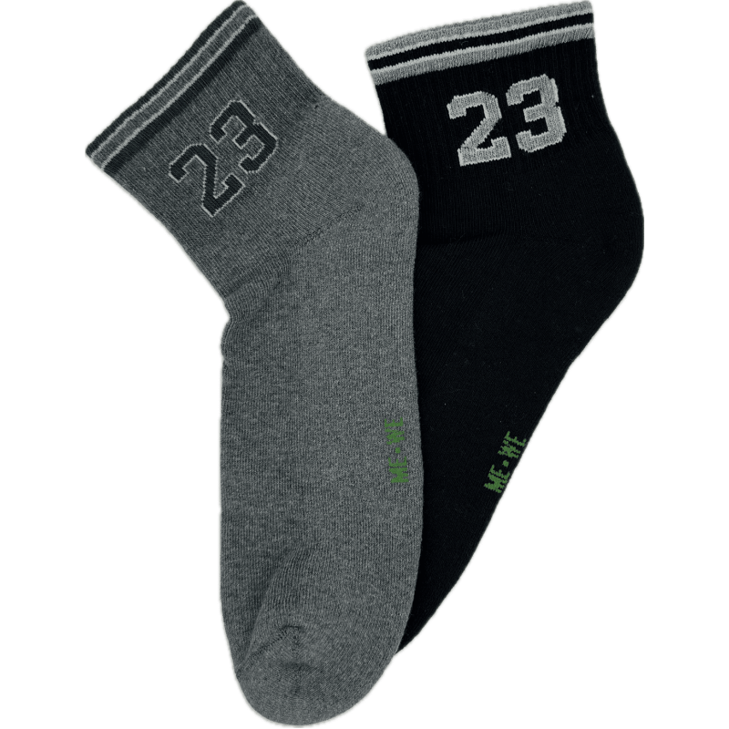 Me We Men s Short Athletic Socks 2 Pack Cotton 23 Design