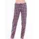 Mei Women's Plaid Pink Pyjama Pants 