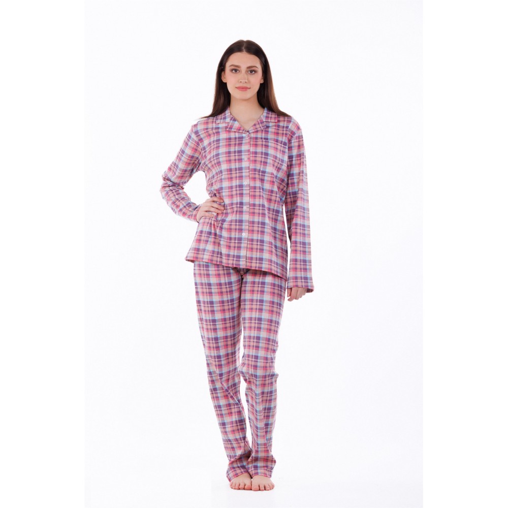 Mei Women s Buttoned Pajamas Cotton