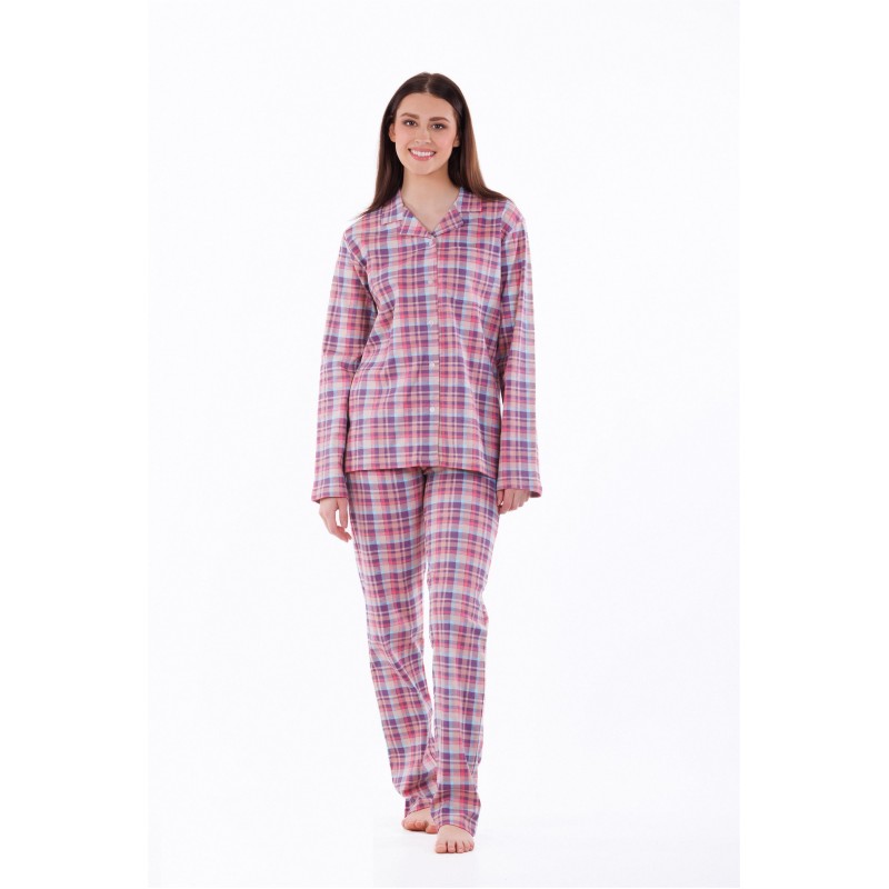 Mei Women s Buttoned Pajamas Cotton