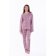 Mei Women s Buttoned Pajamas Cotton