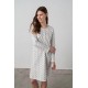 Vamp Women's Printed Classic Cotton Buttoned Nightgown