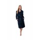 Vamp Women's Solid Color Long Robe With Belt