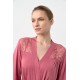 Vamp Women s One Color  Micromodal Robe With Lace Details