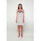 Vamp Women s Summer Micromodal Nightdress With Straps & Lace Details