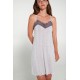 Vamp Women s Summer Micromodal Nightdress With Straps & Lace Details