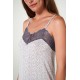 Vamp Women s Summer Micromodal Nightdress With Straps & Lace Details