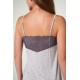 Vamp Women s Summer Micromodal Nightdress With Straps & Lace Details