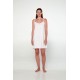 Vamp Women s Cotton Nightdress With Straps White Color & Patterns
