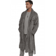 Diplomat Men s Long Fleece Robe Fleece Grey Color