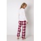 Aruelle Women's Naila Plaid Pants Cotton Pyjama Set