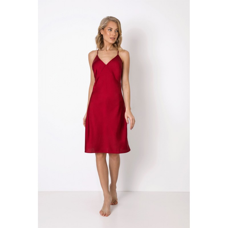 Aruelle Women's Nicole Solid Color Satin Nightgown 