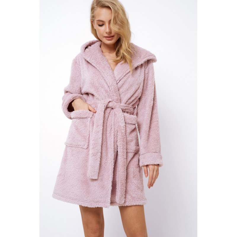 Aruelle Women s Short Fleece Robe Sweetie Design