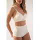 Marie Claire Women s High Waisted Ribbed Cotton Slip
