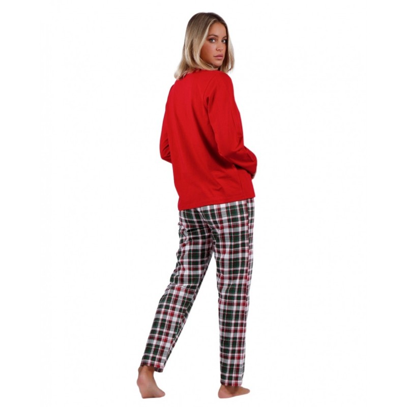 Admas Women s Cotton Pajamas Christmas Design