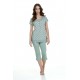 Zen Women s  Viscose Summer Pajamas Capri Pants Daisy Design