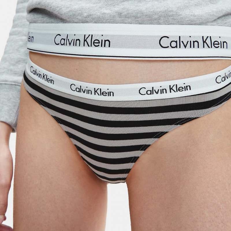 Calvin Klein Γυναικείο Βαμβακερό Thong Σε Χρώματα Σετ 3 Τεμάχια