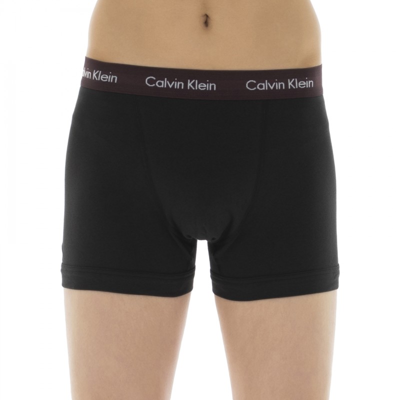 Calvin Klein Ανδρικό Μπόξερ Μαύρο Με Χρωματιστά Λάστιχα Συσκευασία 3 Τεμάχια