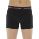 Calvin Klein Men s Cotton Stretch Boxer Black With Colorful Rubbers 3 Pack