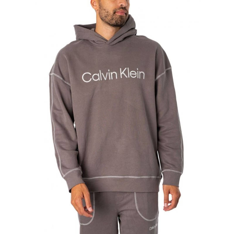 Calvin Klein Ανδρικό Φούτερ Hoodie Με Κουκούλα Μονόχρωμο