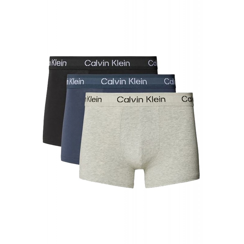 Calvin Klein Ανδρικό Μπόξερ Σε Σετ 3 Τεμάχια Stencil Logo Cotton Stretch