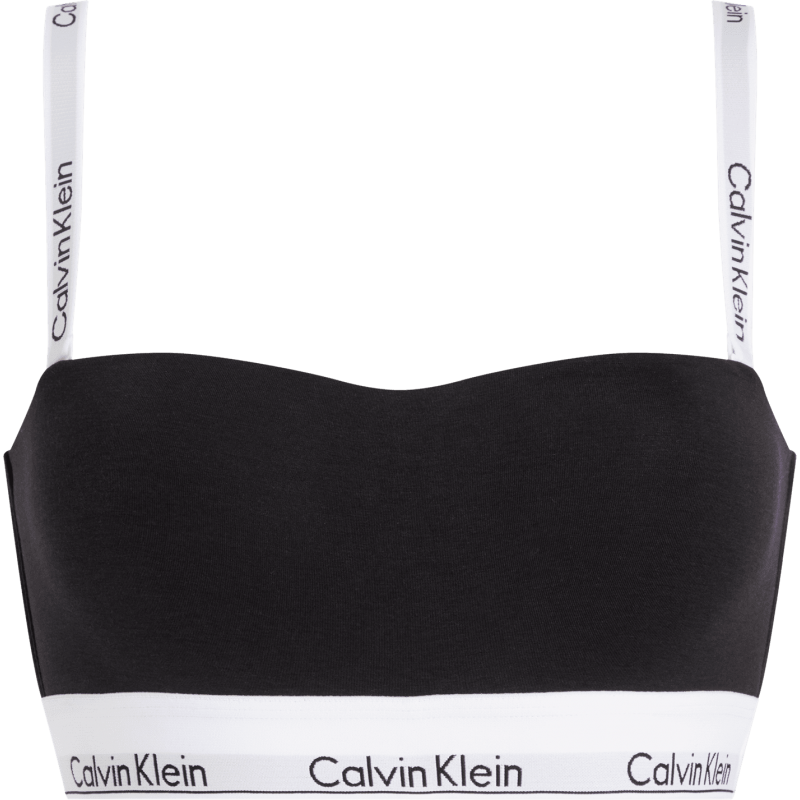 Calvin Klein Γυναικείο Μπουστάκι - Bandeau Στράπλες Βαμβάκι - Μοντάλ Με Ελαφριά Επένδυση