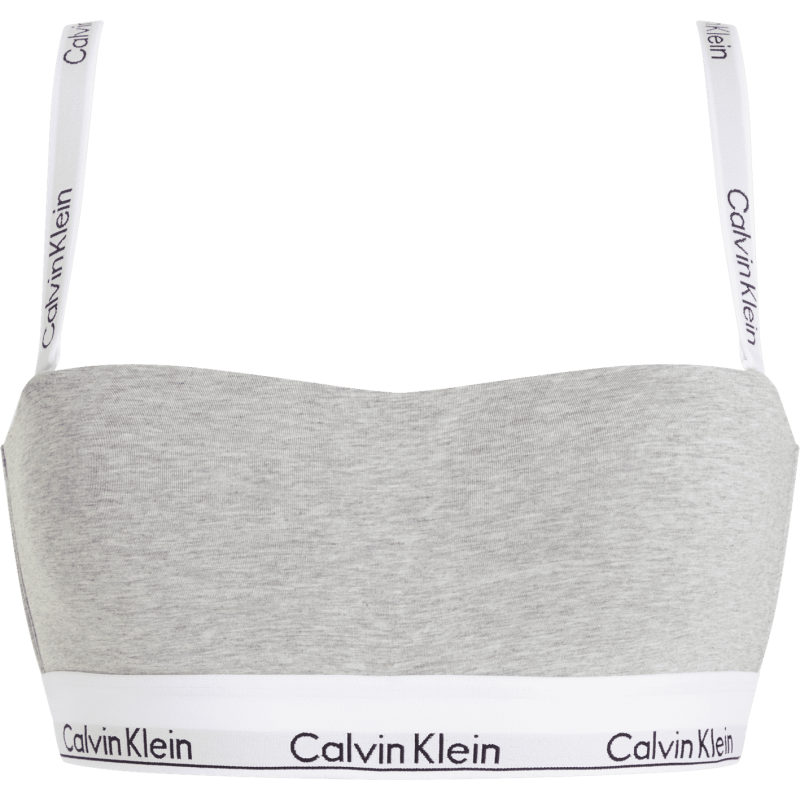 Calvin Klein Γυναικείο Μπουστάκι - Bandeau Στράπλες Βαμβάκι - Μοντάλ Με Ελαφριά Επένδυση