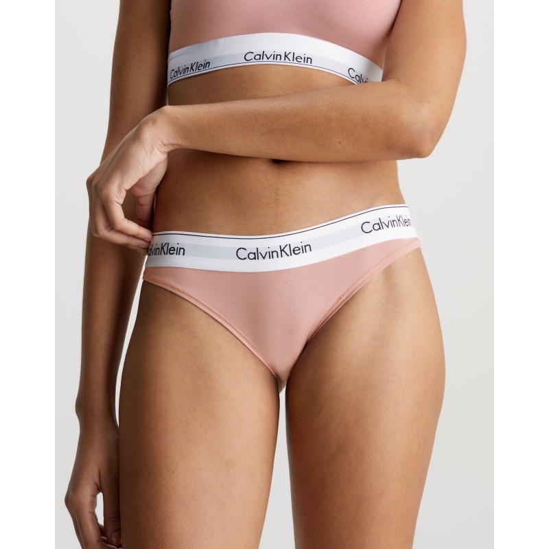 Calvin Klein Γυναικείο Slip Cotton - Modal Με Φαρδύ Λαστίχο Tqo