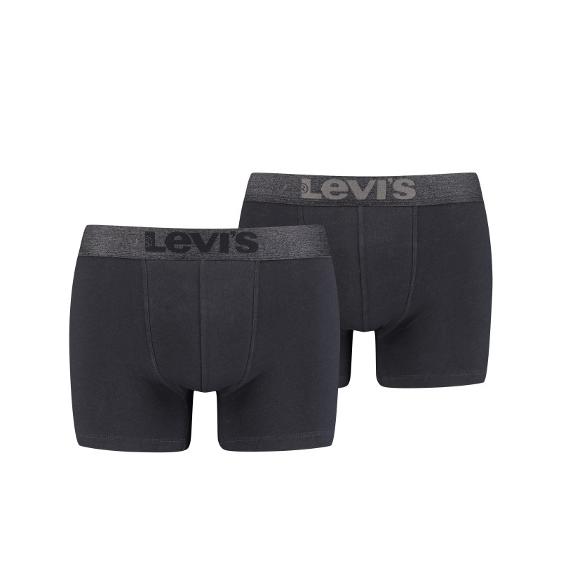 Levi's Men s Super Soft Cotton strech Boxer Melange Rubbers Wb 2 Pack
