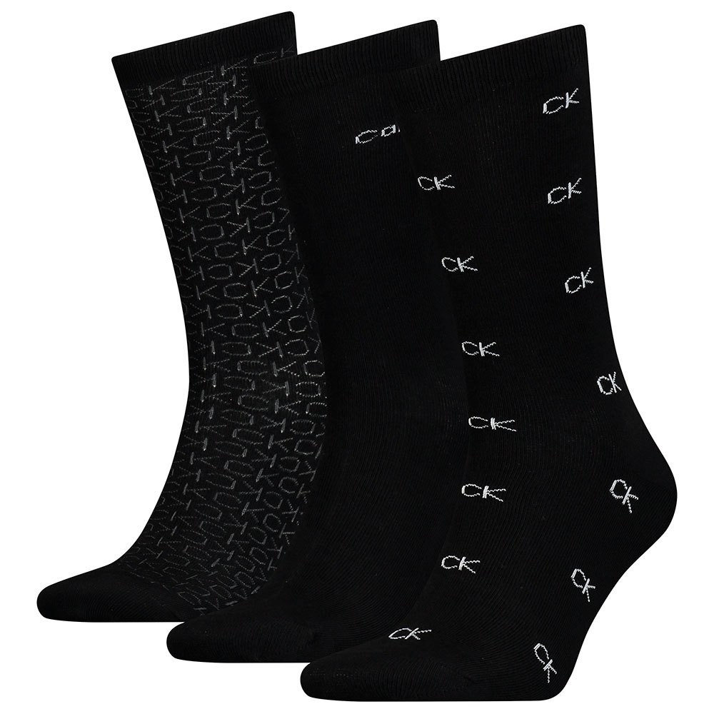 Calvin Klein Ανδρικες Κάλτσες Βαμβακερές Logo Lux 3 Τεμάχια