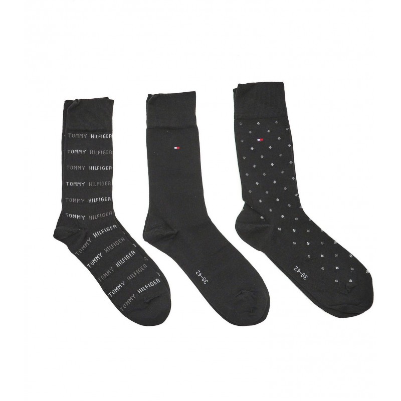Tommy Hilfiger Ανδρικες Κάλτσες Βαμβακερές Με Σχέδιο 3 Τεμάχια
