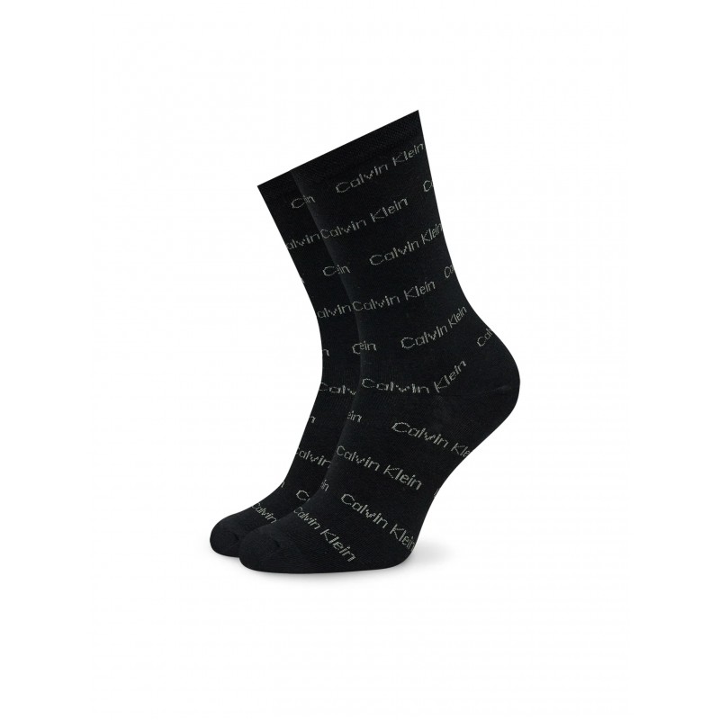 Calvin Klein Γυναικείες Κάλτσες Βαμβακερές Σετ 3 Τεμάχια Lurex Logo Gift Box