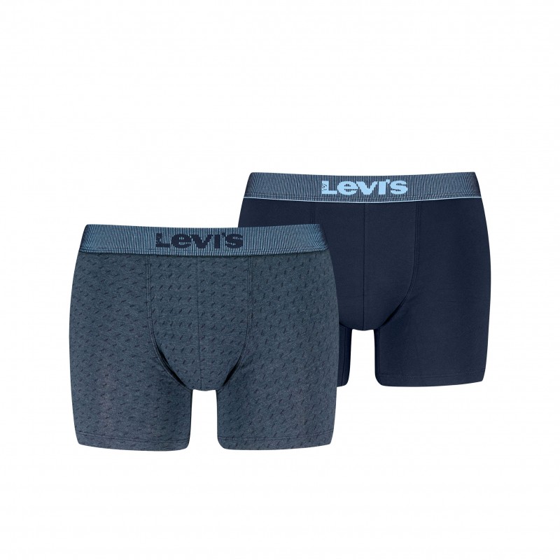Levis Ανδρικό Μπόξερ Βαμβακερό Σετ 2 Τεμαχίων Με Φαρδύ Ριγέ Λάστιχο & Διακριτικό Σχέδιο Levis Ανδρικό Μπόξερ Βαμβακερό Σετ 2 Τεμαχίων Με Φαρδύ Ριγέ Λάστιχο & Διακριτικό Σχέδιο