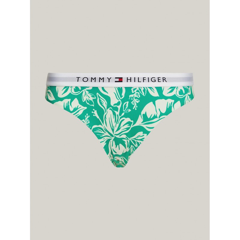 Tommy Hilfiger Γυναικείο Μαγιό Σλιπ Με Δέσιμο Στο Πλάι Φλοράλ Σχέδιο