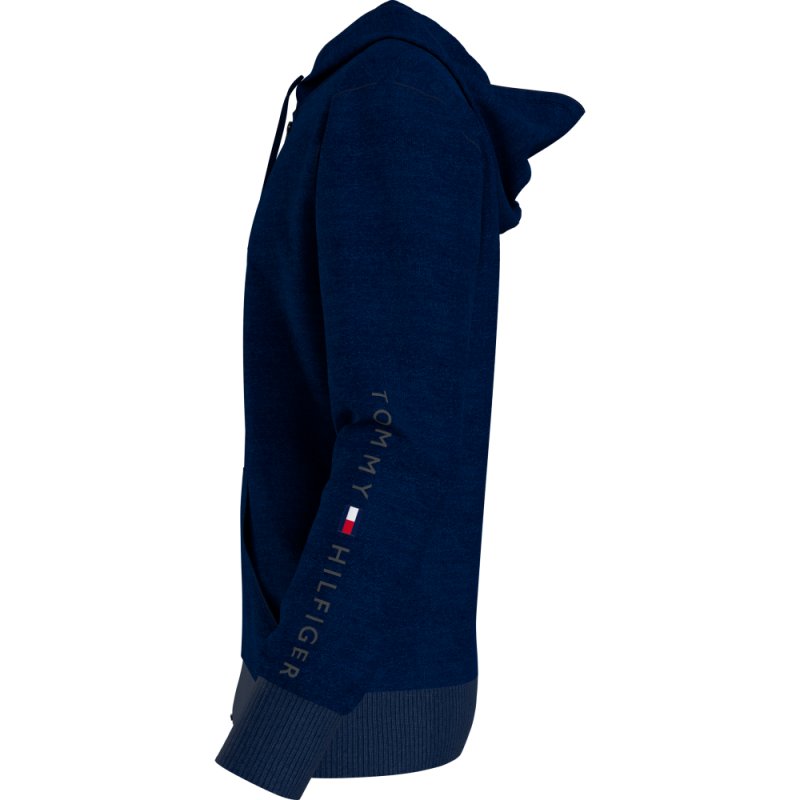 Tommy Hilfiger Men's Solid Color Zip Up Hooded Sweatshirt 