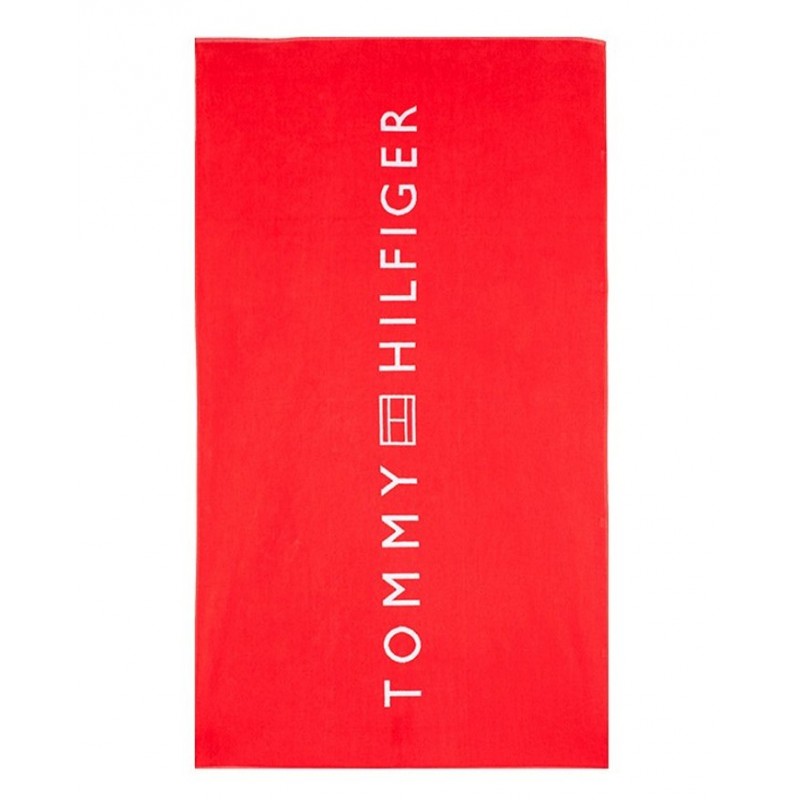 Tommy Hilfiger Unisex Logo Cotton Beach Towel