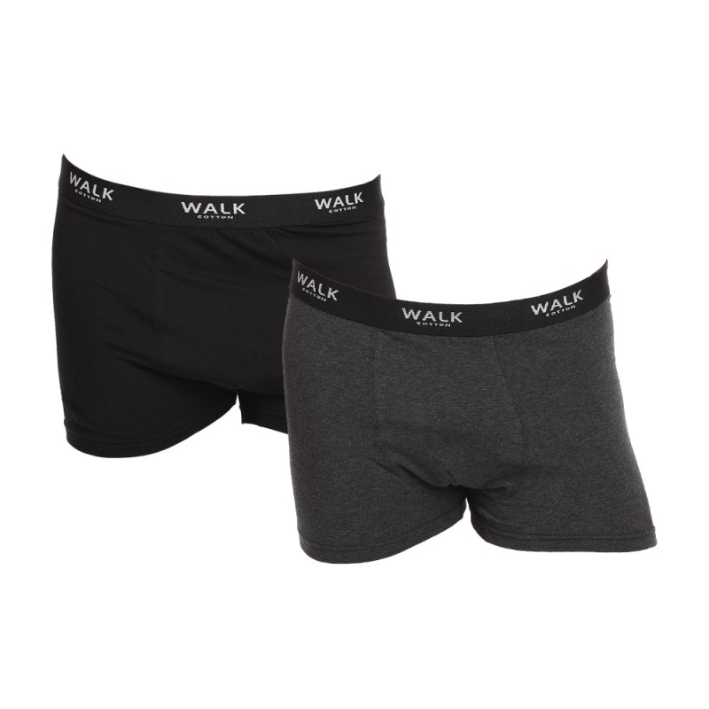 Men's Boxer Walk Fitted with Outer Rubber Pack of 2 Pieces