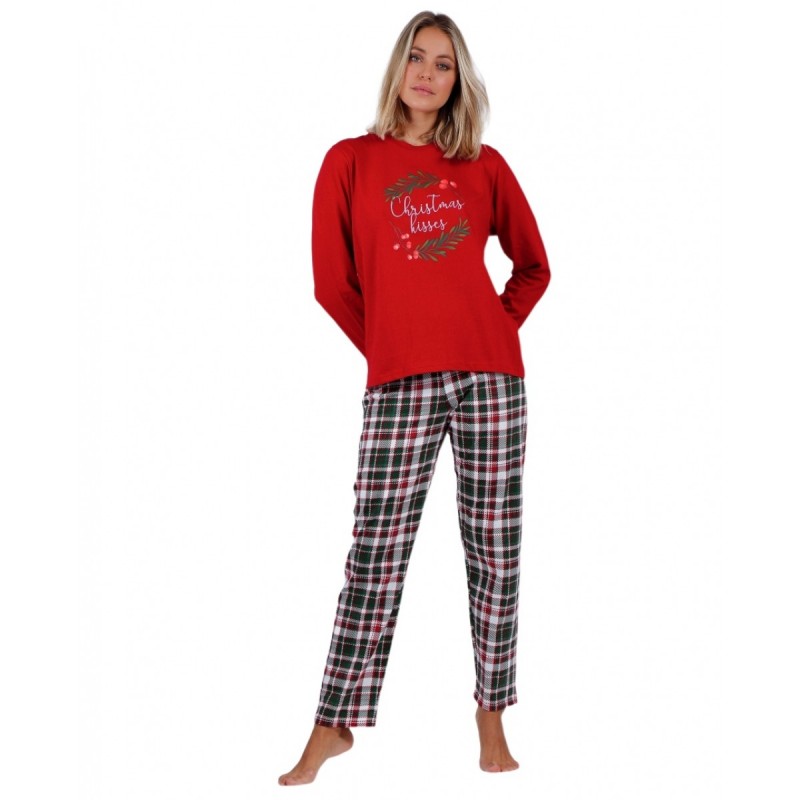 Admas Women s Cotton Pajamas Christmas Design