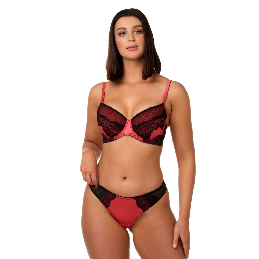 After Eden Women s Hight Waisted String Lace & Satin