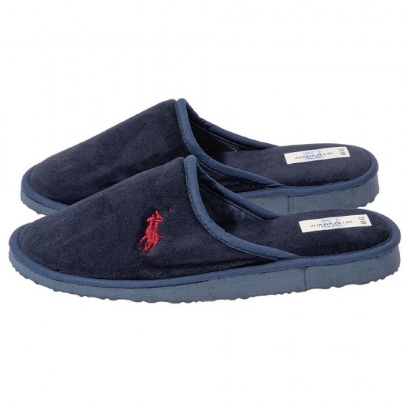 Amaryllis Men's Slippers With Embroidered Insole 