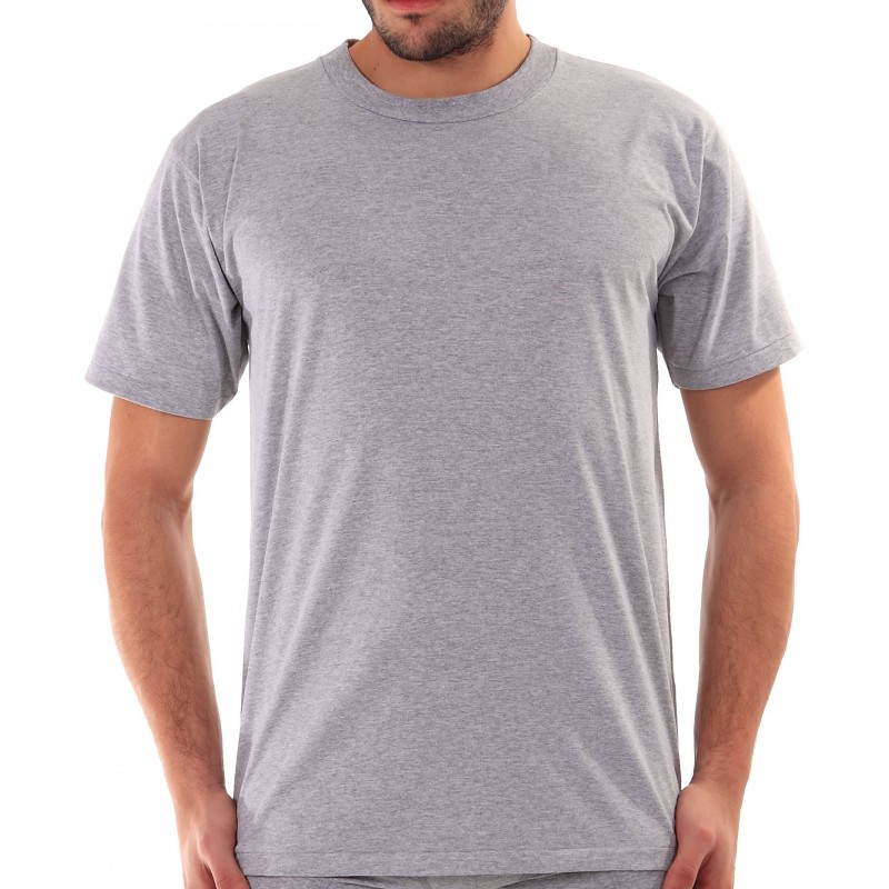 Apple Ανδρικό T-Shirt Άνετης Γραμμής Μονόχρωμο Βαμβακερό