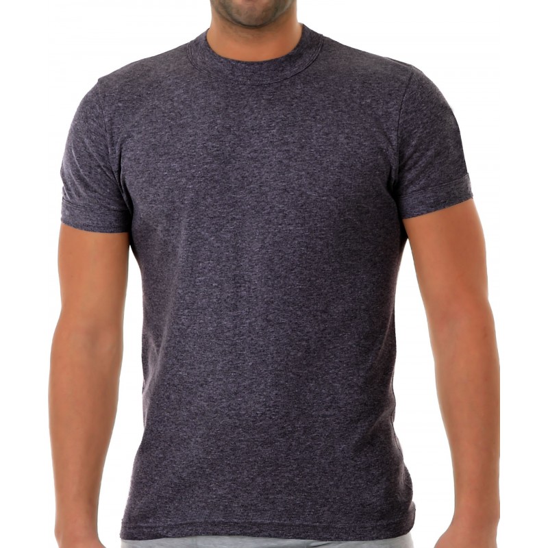 Apple Ανδρικό T-Shirt Εφαρμοστό Βαμβακερό Μονόχρωμο