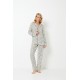Aruelle Women s Viscose Buttoned Pajamas Dots Bethany