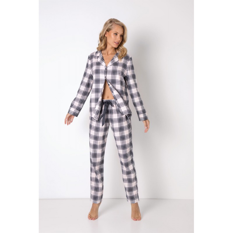 Aruelle Women's Naomy Buttoned Plaid Pyjama Set 