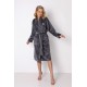 Aruelle Women's Solid Color Long Fleece Robe With Pockets