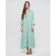 Ble Women s  Buttoned Long Kaftan With Gold Details 