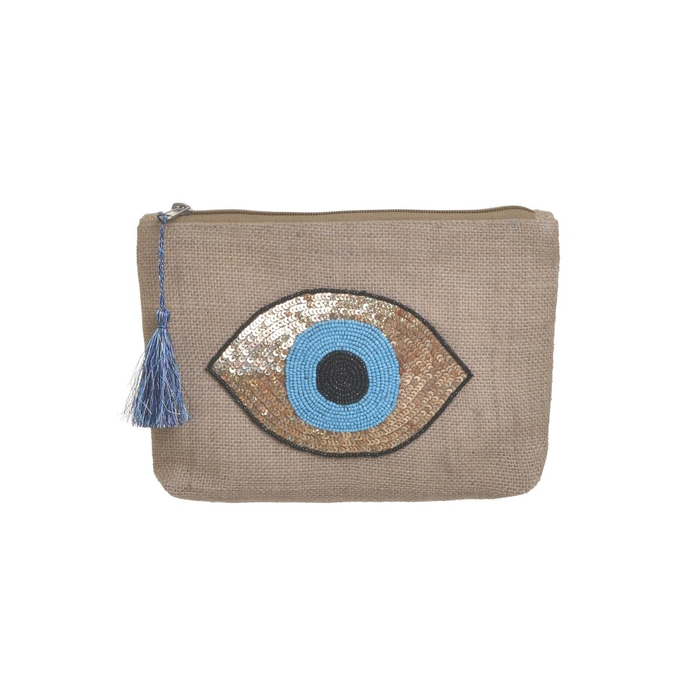Ble Women s Small Bag Eye Design With Beads 25*1*20
