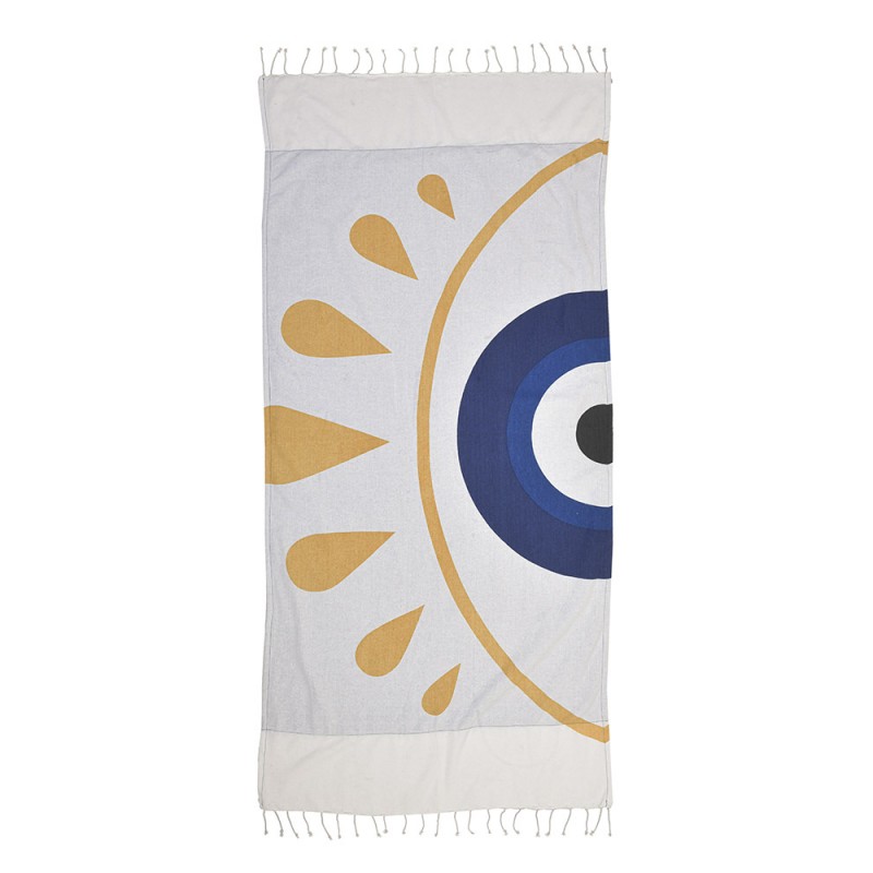 Ble  Beach Cotton Towel Double Face Fish Design 90*180
