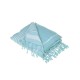 Ble Πετσέτα Θαλάσσης Βαμβακερή Γαλάζιο Ρίγε 90Χ170