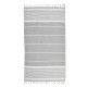 Ble Beach Towel With Stripes Grey Color  90Χ170